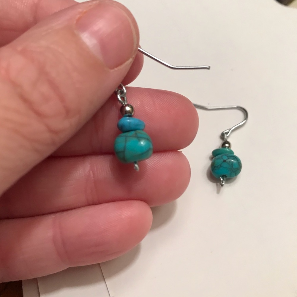 Anthropologie Turquoise Dangle Earrings